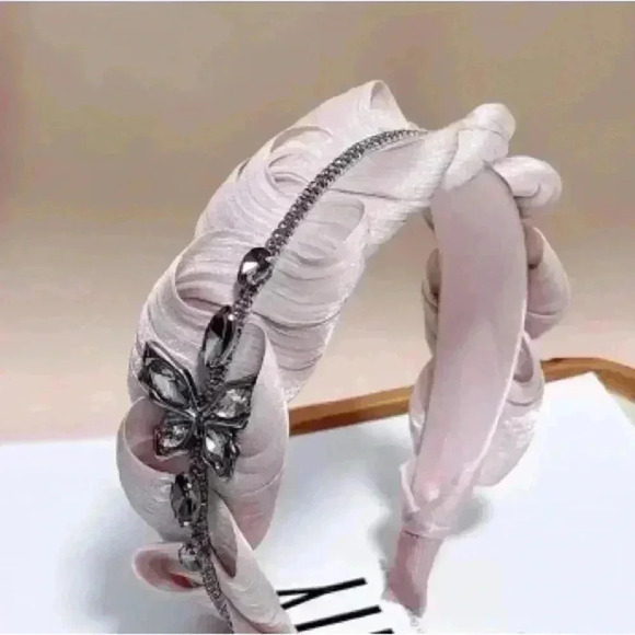 High-grade Rhinestone Chain Detail Non-slip Headband - Picture 9 of 9